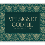 Julekort A6 – Velsignet Jul & Godt nytt år